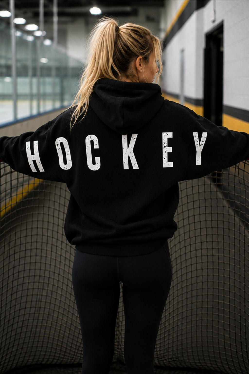 LARGE HOCKEY FONT - HOCKEY SWEATER