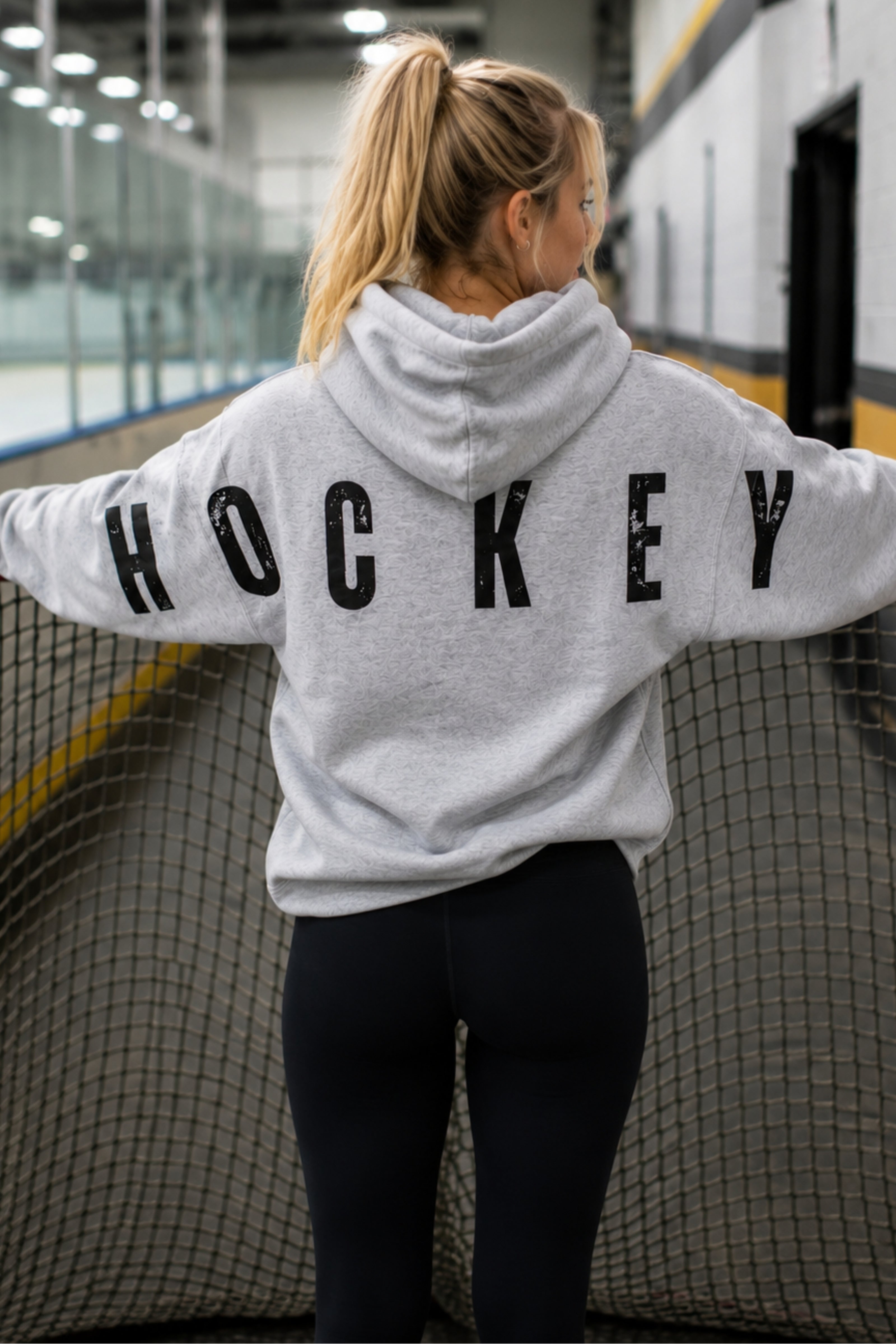 LARGE HOCKEY FONT - HOCKEY SWEATER