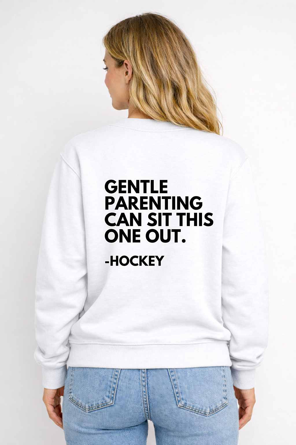 ANTI-GENTLE PARENTING HOCKEY CREW NECK SWEATER