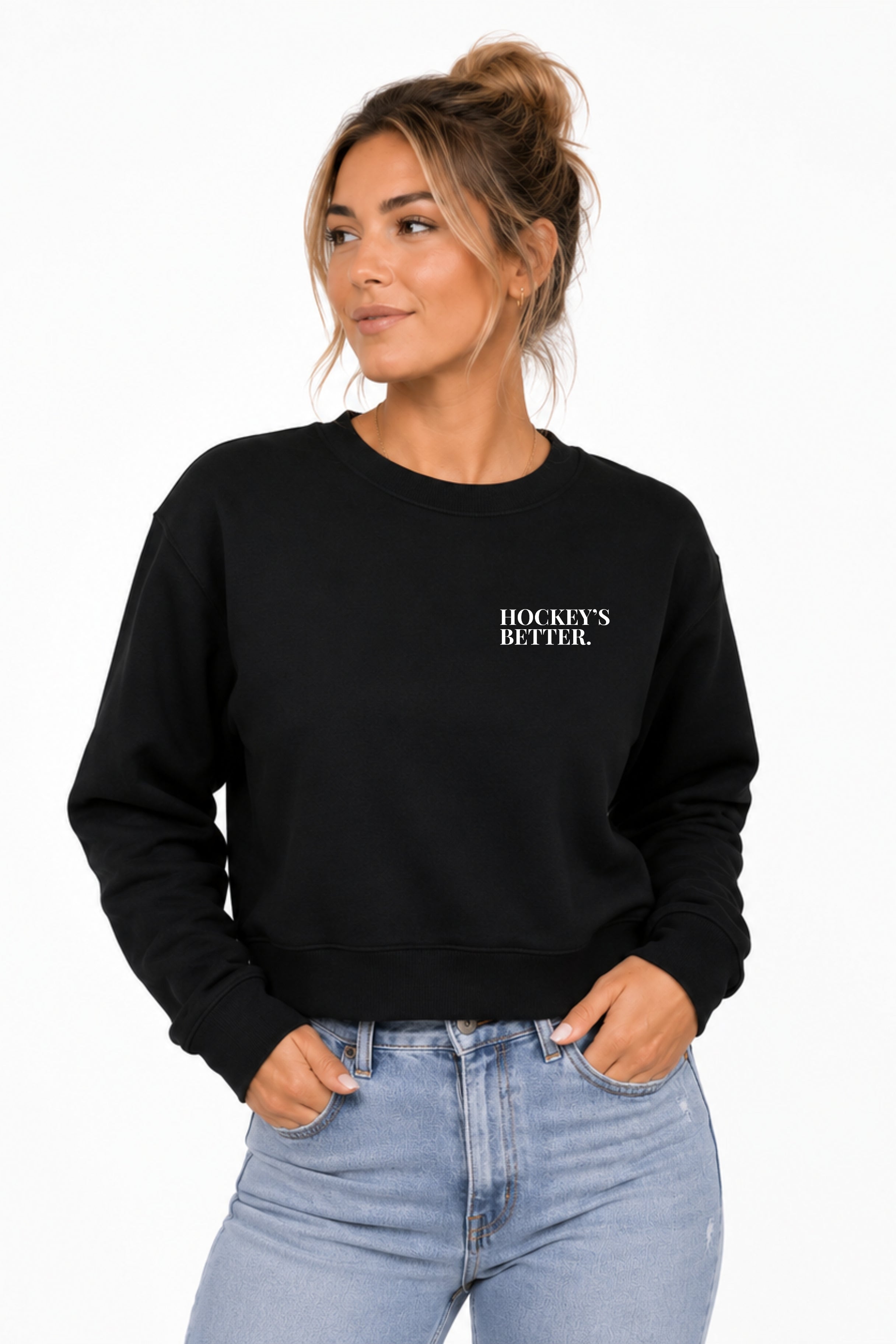 I STAND ALONE UNISEX CREWNECK HOCKEY SWEATER