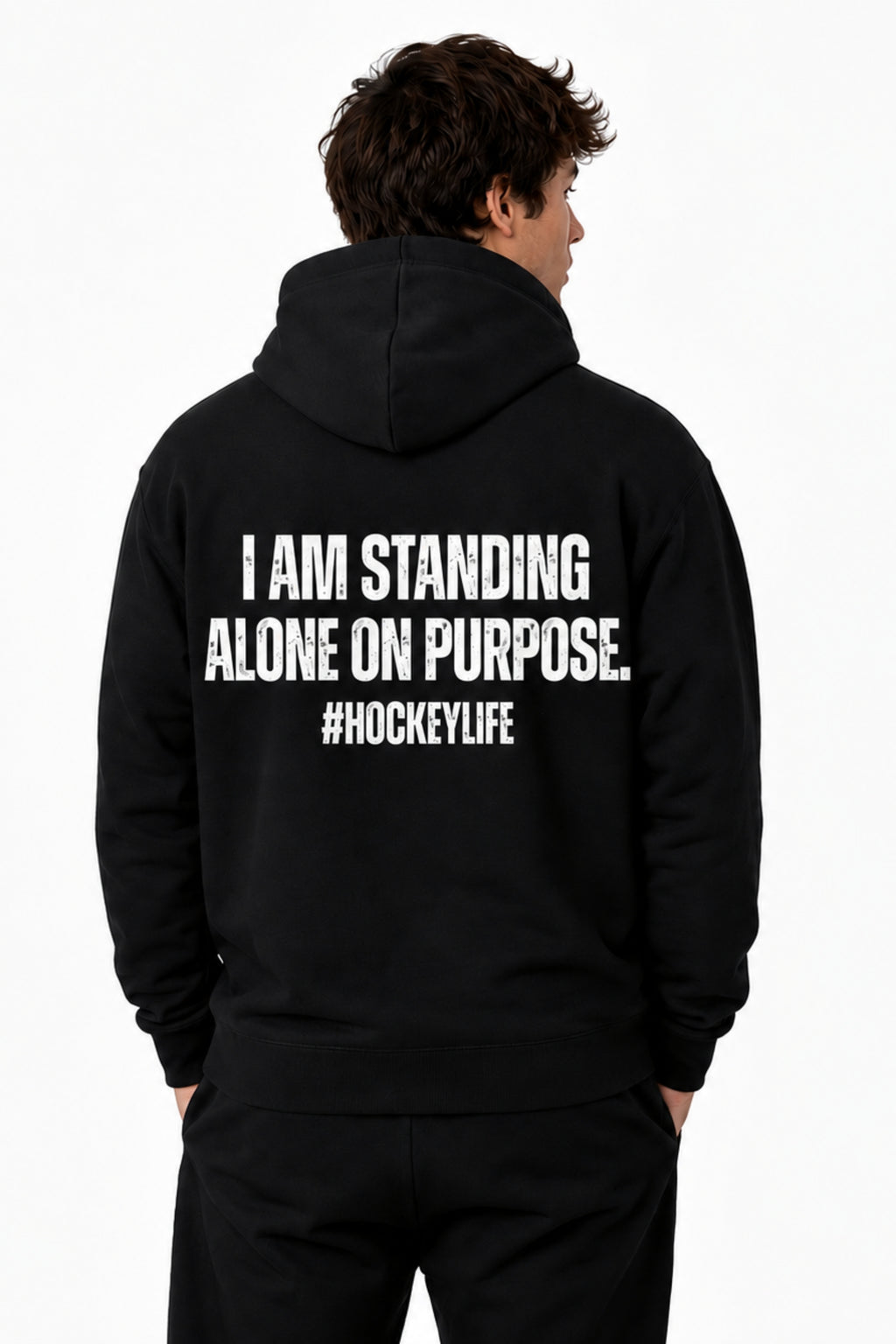 I STAND ALONE UNISEX HOODIE HOCKEY SWEATER