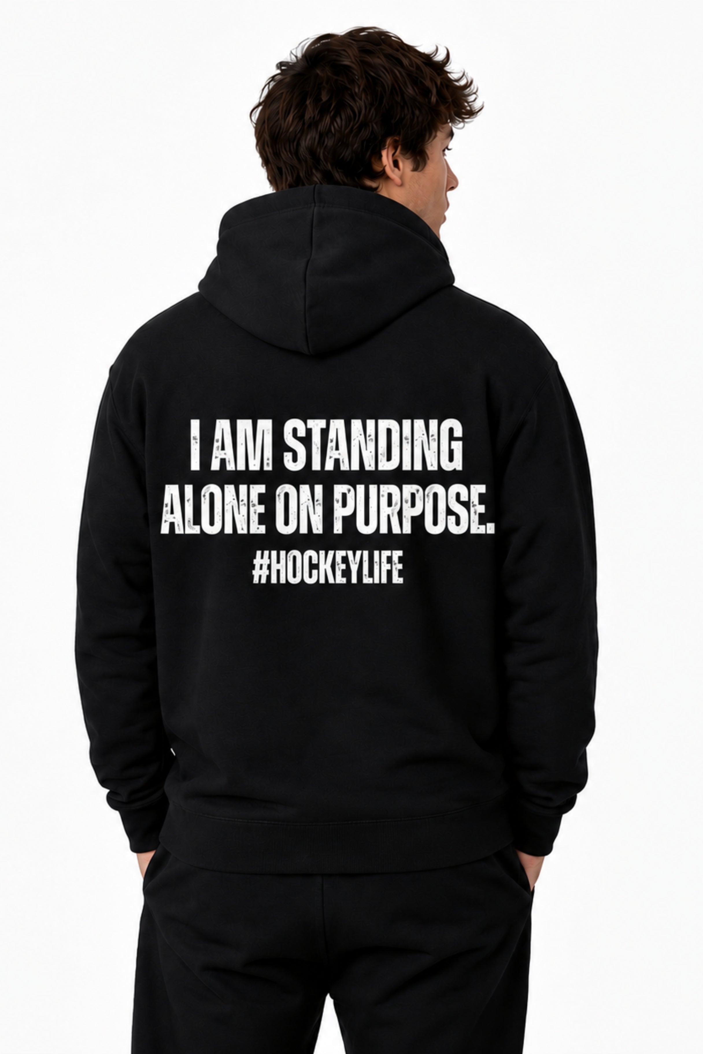 I STAND ALONE UNISEX HOODIE HOCKEY SWEATER