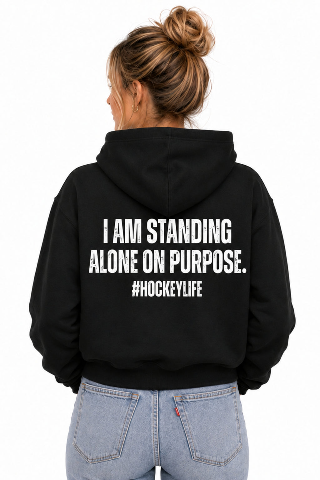 I STAND ALONE UNISEX HOODIE HOCKEY SWEATER