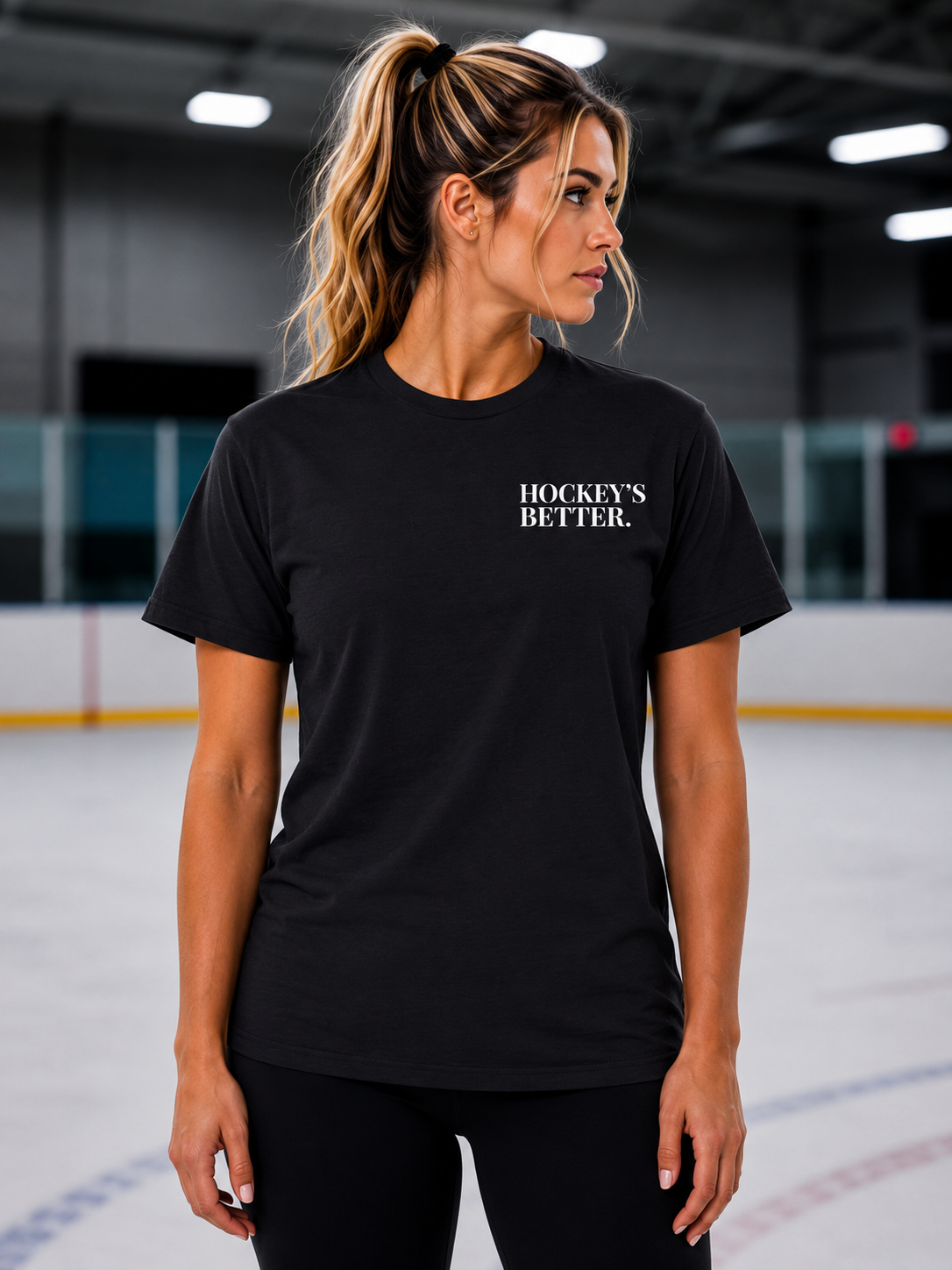 STAY BACK - HOCKEY MOM T-SHIRT