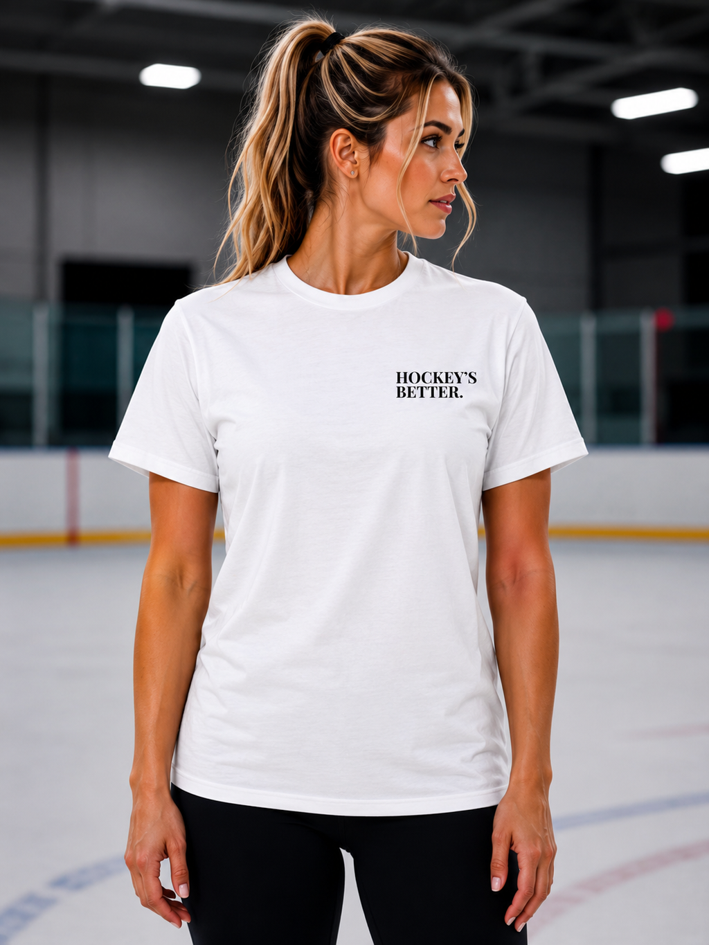 STAY BACK - HOCKEY MOM T-SHIRT