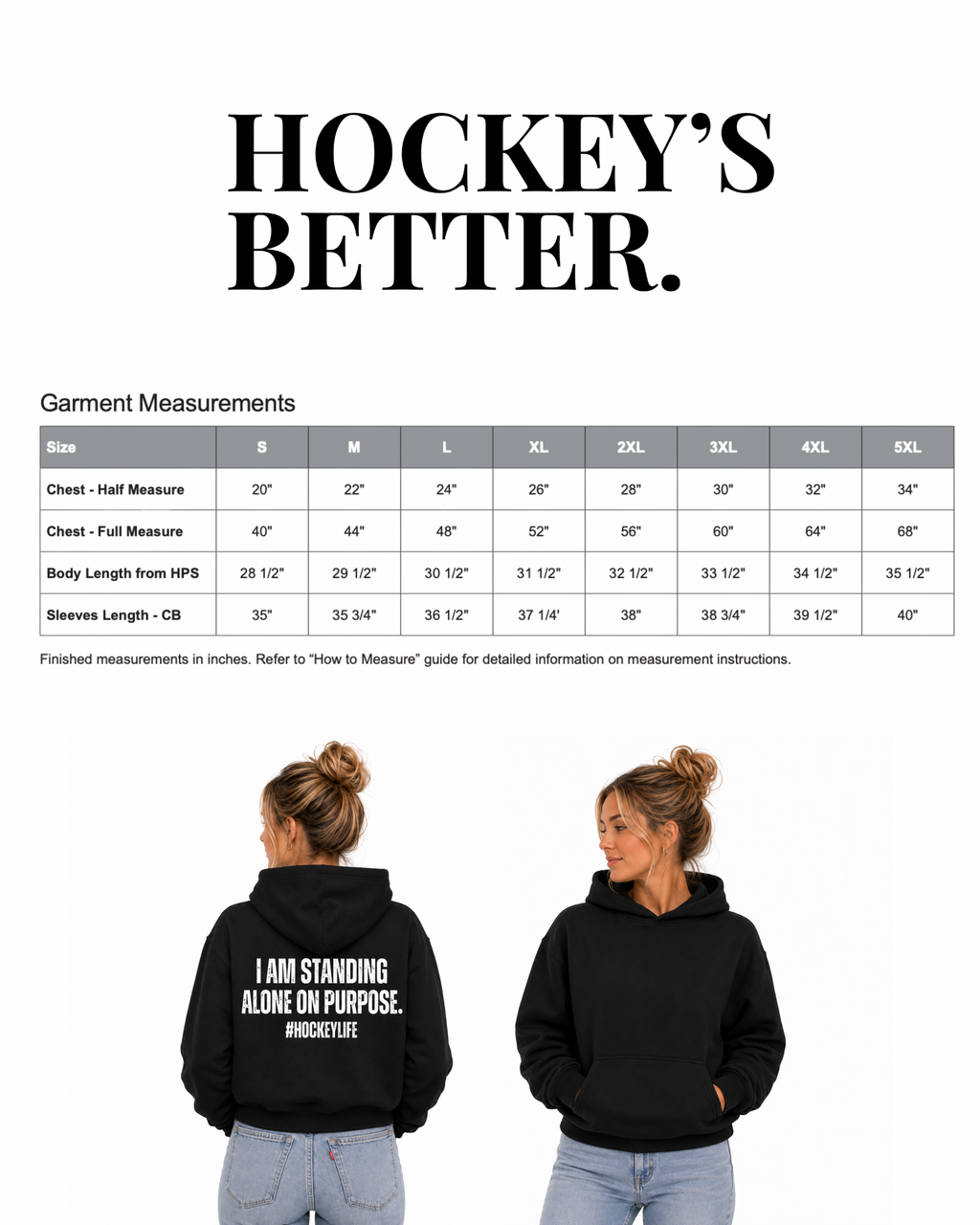 LARGE HOCKEY FONT - HOCKEY SWEATER