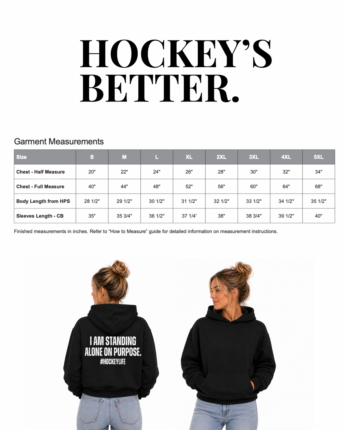 LARGE HOCKEY FONT - HOCKEY SWEATER