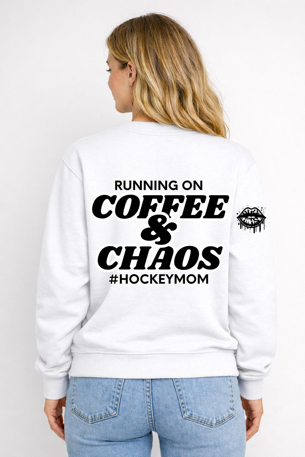 COFFEE & CHAOS HOCKEY MOM SWEATER