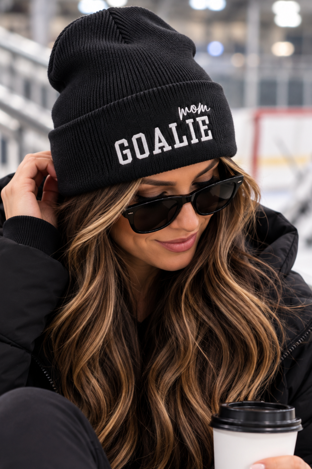 GOALIE MOM - HOCKEY BEANIE