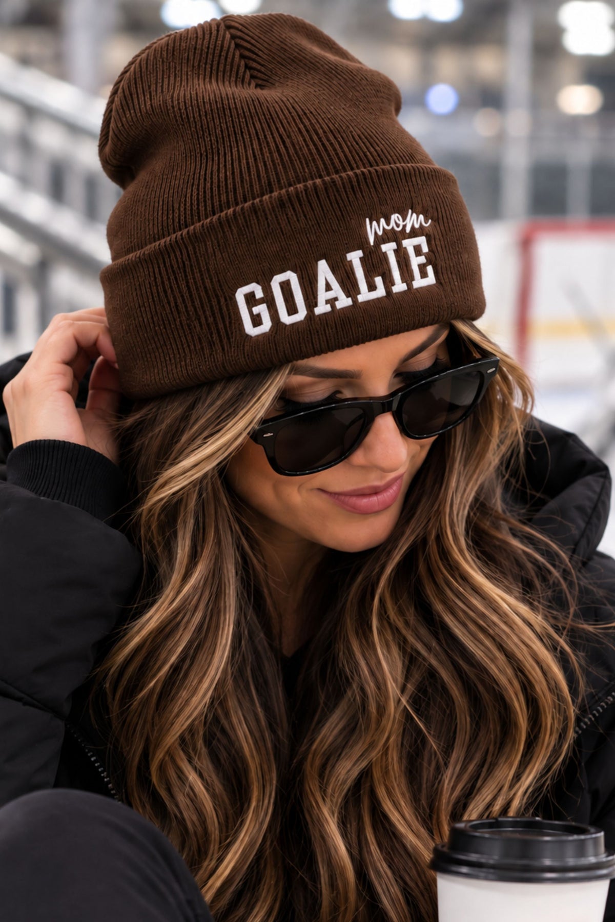 GOALIE MOM - HOCKEY BEANIE