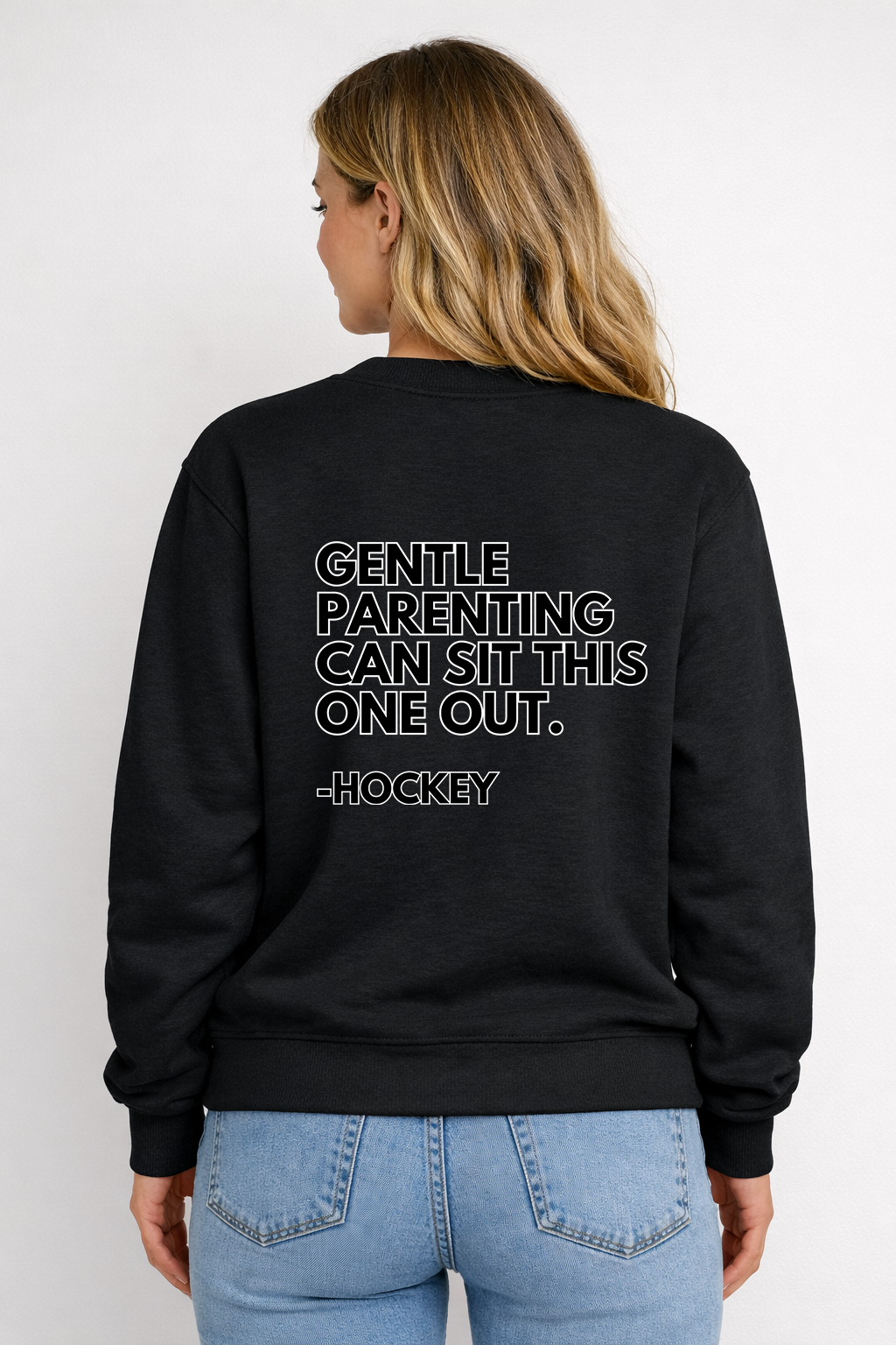 ANTI-GENTLE PARENTING HOCKEY CREW NECK SWEATER