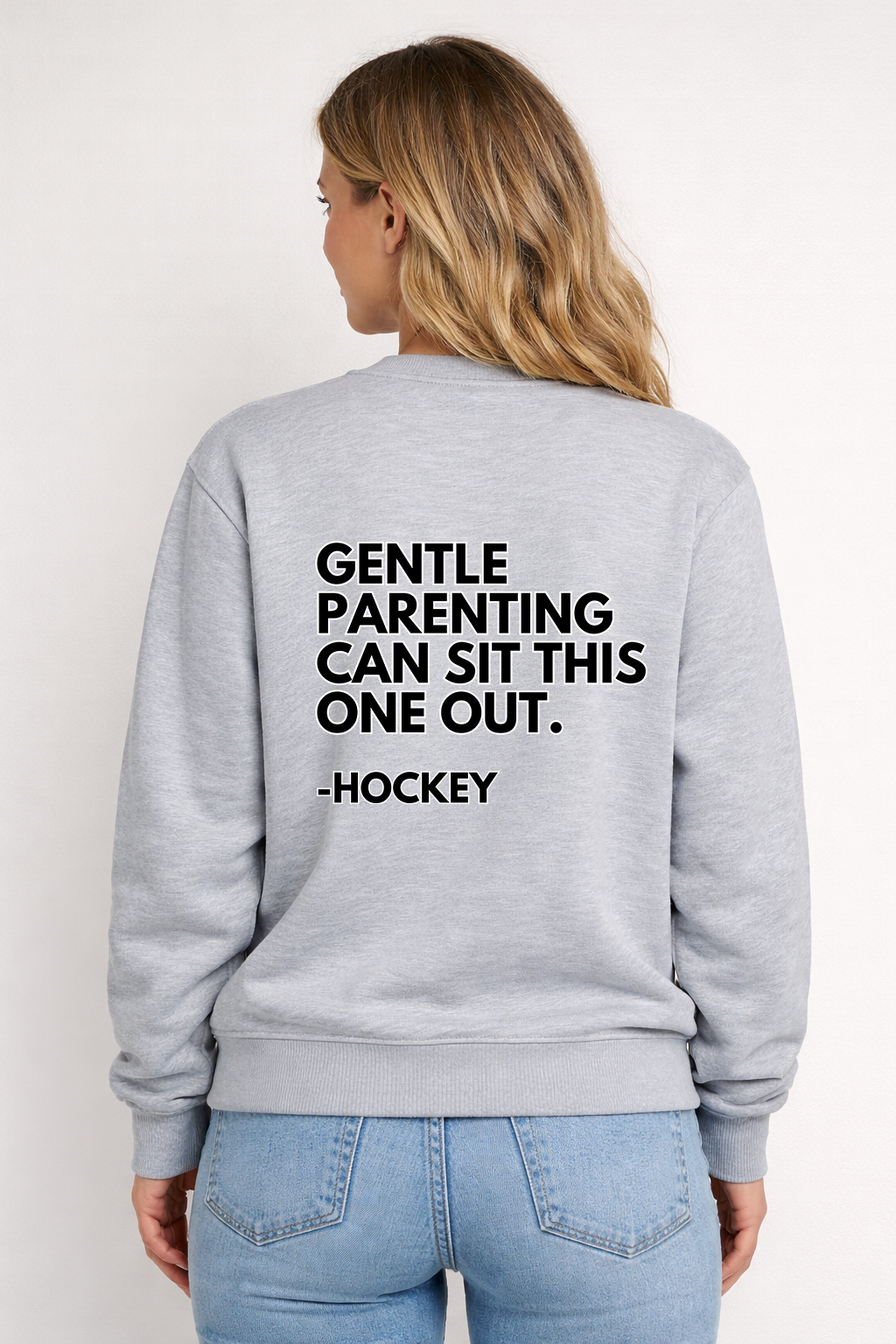 ANTI-GENTLE PARENTING HOCKEY CREW NECK SWEATER