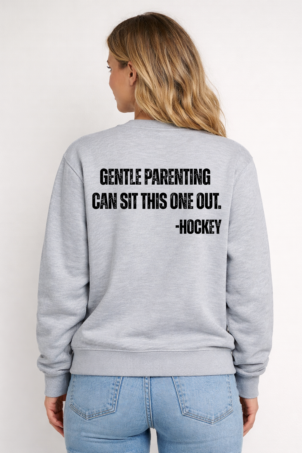 ANTI-GENTLE PARENTING HOCKEY CREW NECK SWEATER