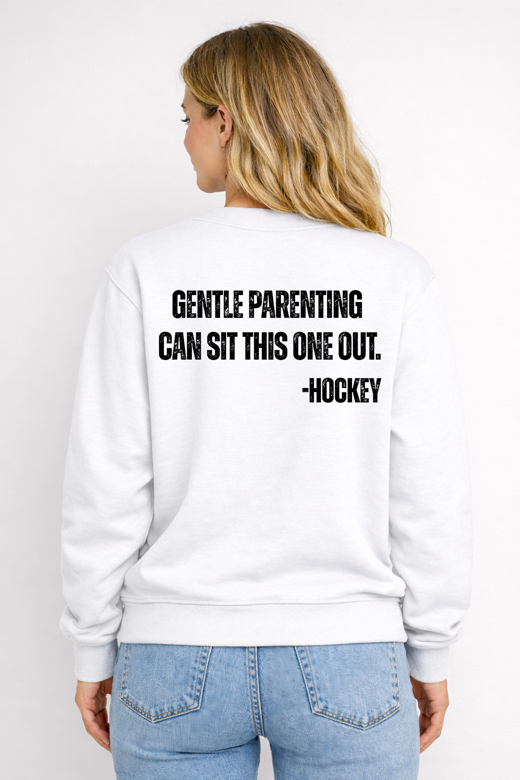 ANTI-GENTLE PARENTING HOCKEY CREW NECK SWEATER